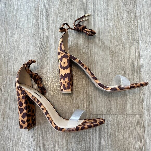 Womens Fashion Nova NIB Leopard Heels - 10 - Picture 2 of 8